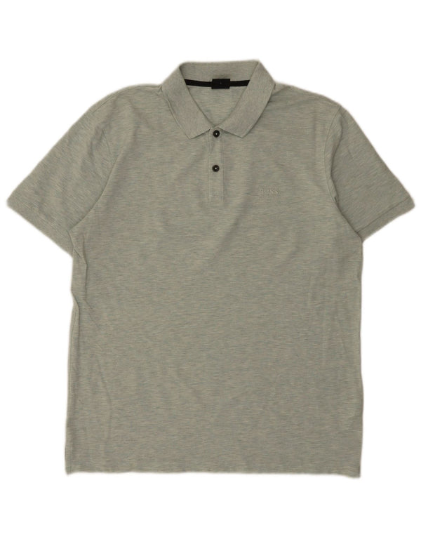 Hugo Boss Hombre Polo Regular Fit Algodón Verde Grande