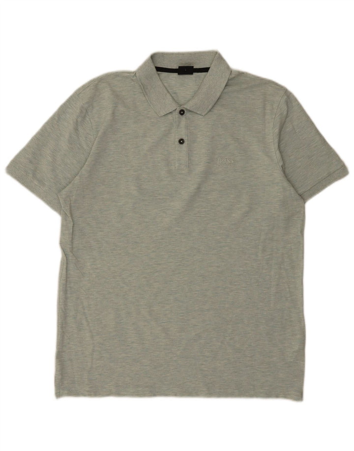 Hugo Boss Hombre Polo Regular Fit Algodón Verde Grande