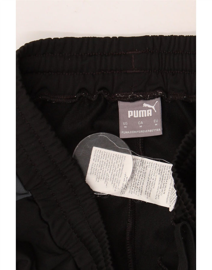 PUMA Pantalones de chándal para hombre Joggers Medium Black Colourblock Poliéster