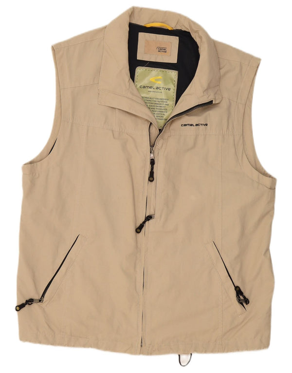 CAMEL ACTIVE Chaleco utilitario para hombre EU 54 XL Algodón beige