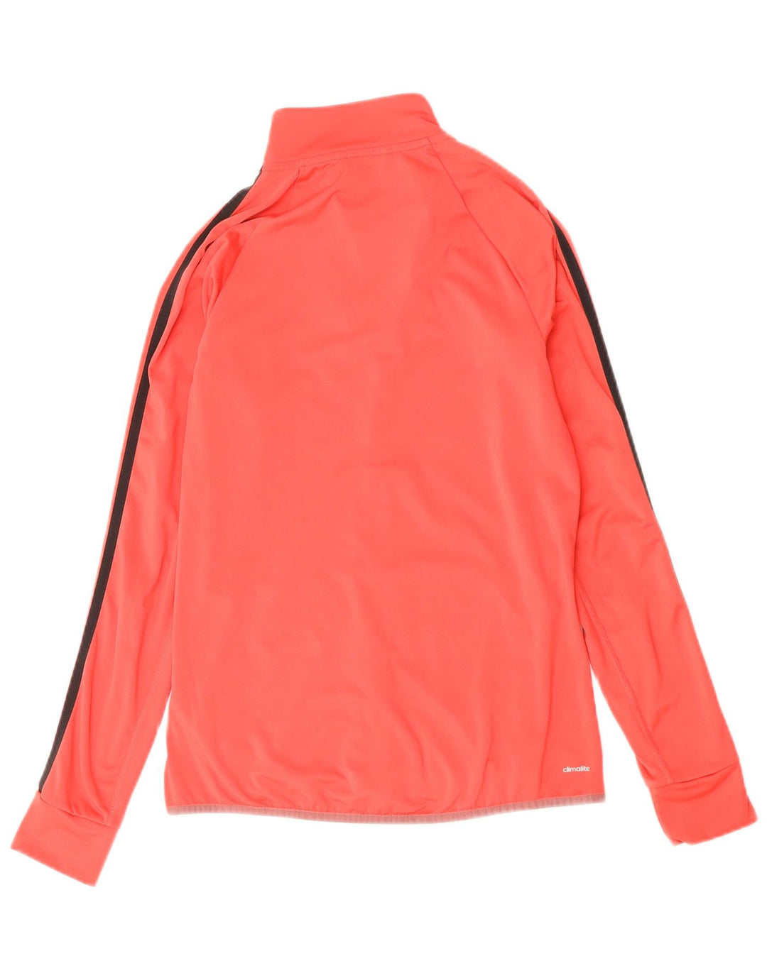 Adidas Mujer Climalite Chándal Top Chaqueta Reino Unido 8/10 Pequeño Rojo Poliéster
