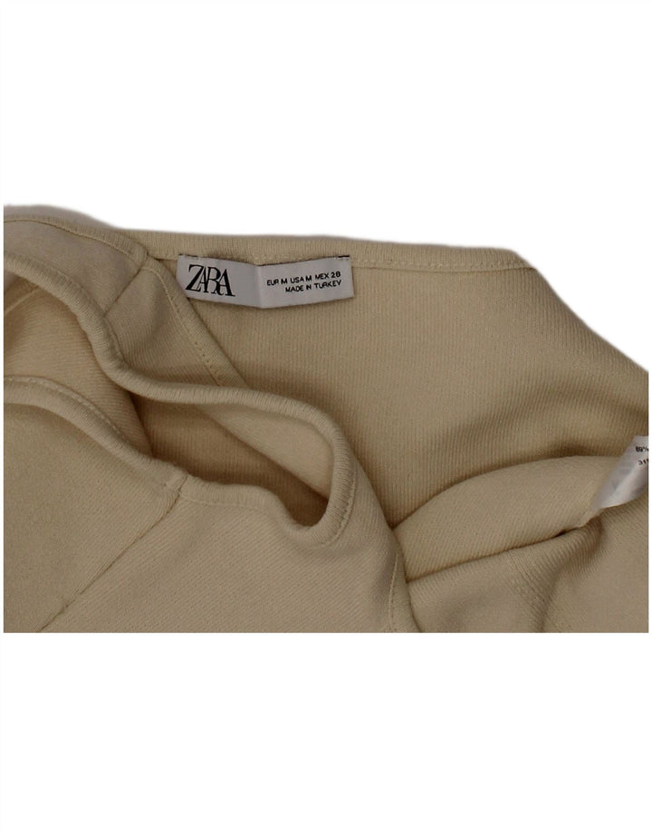 Zara Mujer Crop Top Poliamida Beige Medio