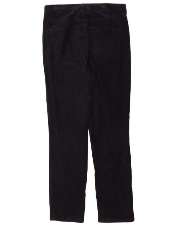 Marks & Spencer Pantalones de pana para mujer UK 12 Medium W30 L30 Azul marino