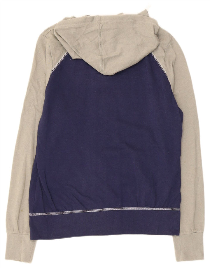 NFL Patriots - Sudadera con capucha y cremallera para mujer, talla S, color azul marino