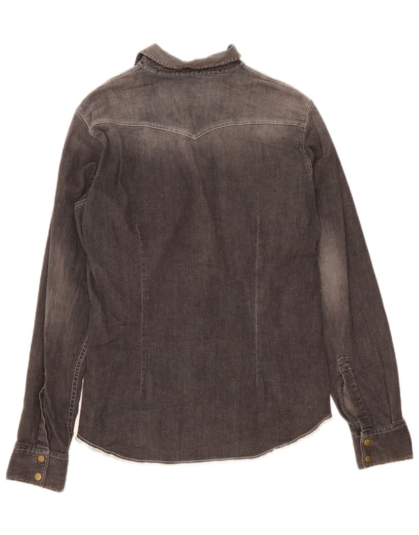 Lee Camisa Vaquera Hombre XL Algodón Gris