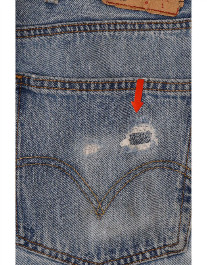 Levi's Hombre 501 Vaqueros Rectos W46 L27 Algodón Azul