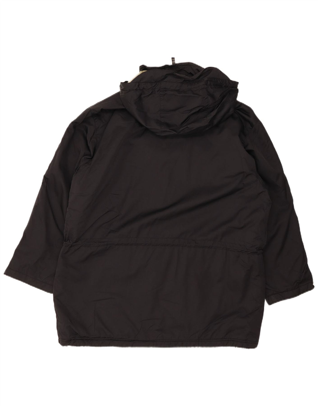 EDDIE BAUER Abrigo cortavientos con capucha de gran tamaño para mujer Reino Unido 46 Grande Negro