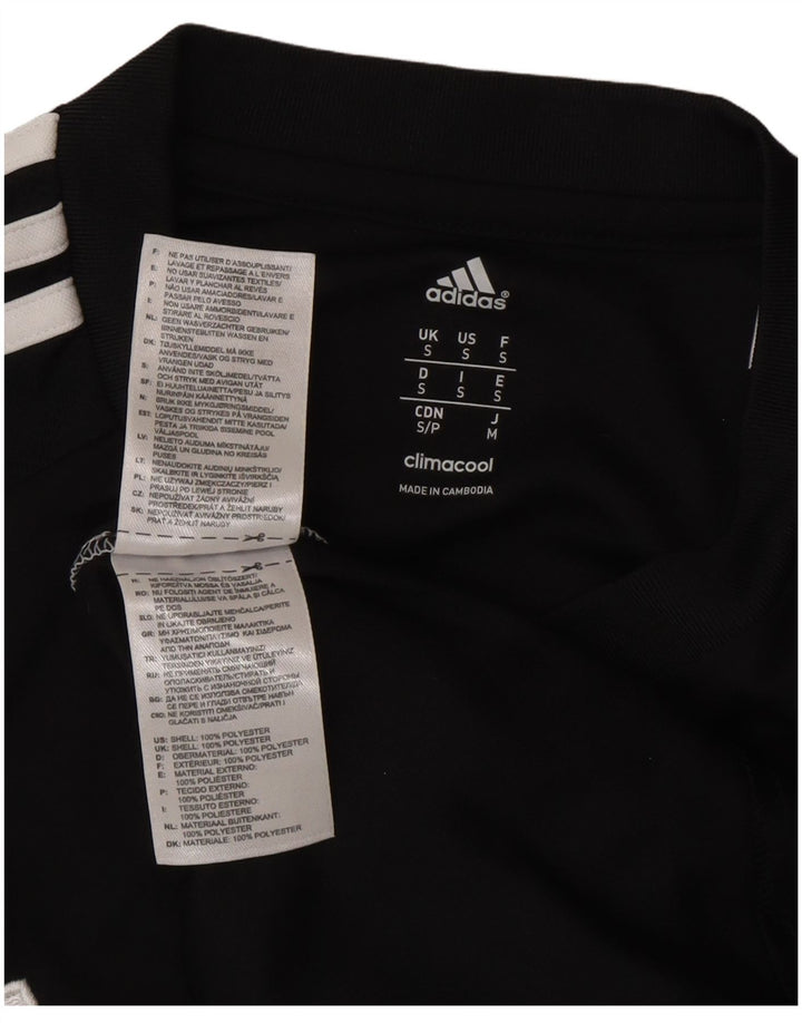 Adidas Durham Graphic T-Shirt Top Pequeño Negro Colorblock Poliéster