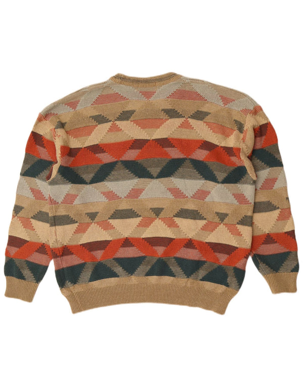 Marks & Spencer Jersey con Cuello Redondo para Hombre XL Multicolor Geométrico