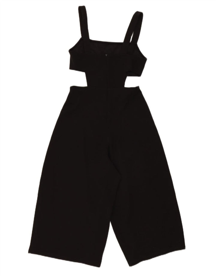 Zara Mujer Mono Sin Mangas UK 42 Mediano Negro