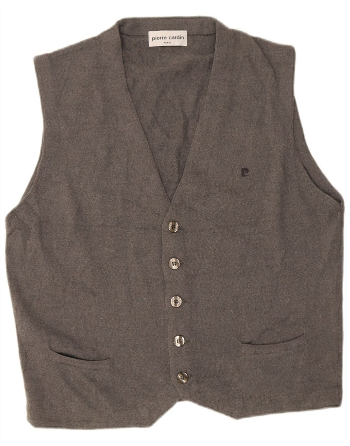 Pierre Cardin Chaleco para hombre IT 52 Acrílico gris grande