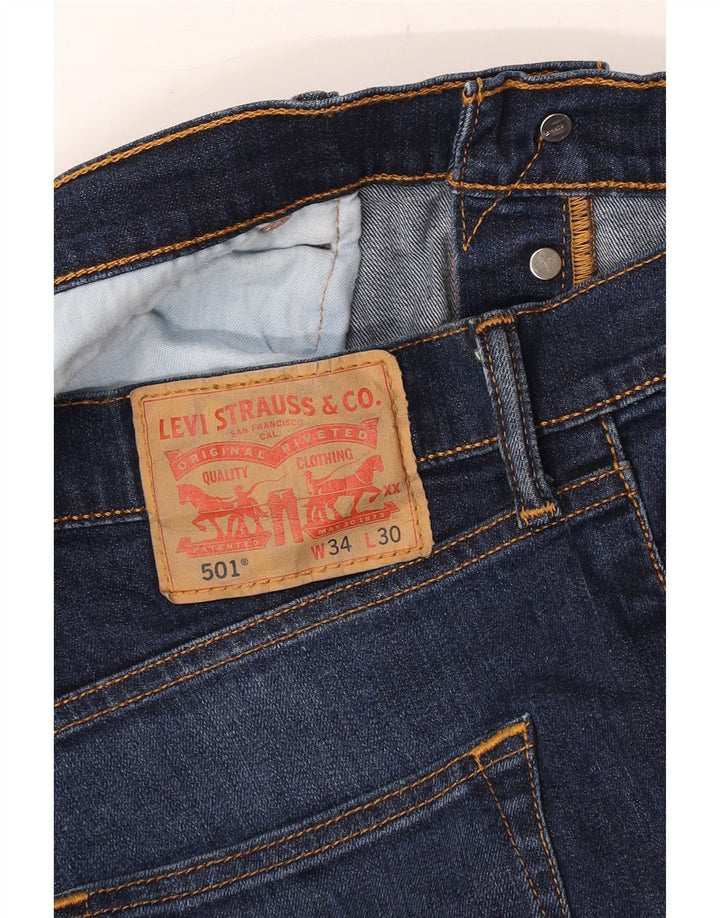 Levi's Hombre 501 Vaqueros Rectos W34 L30 Azul Marino