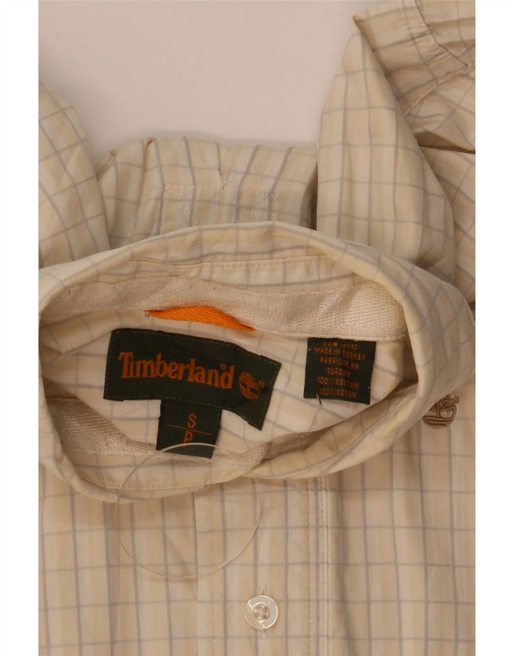 Camisa Timberland Hombre Small Beige Check Cotton