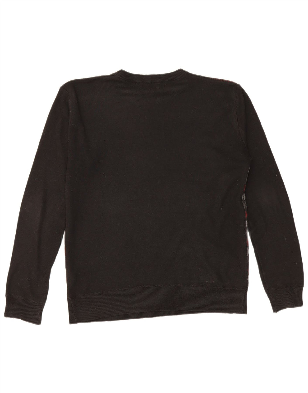 Pierre Cardin - Jersey de cuello redondo para hombre, poliéster geométrico, color negro