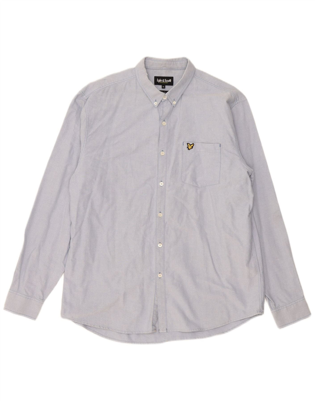 Lyle & Scott Camisa ajustada para hombre XL Azul