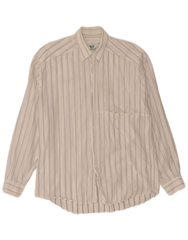 Daniel Dodd Camisa para hombre XL Rayas blancas