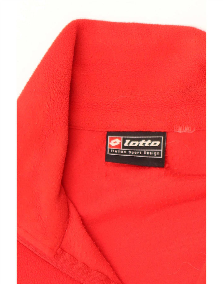 Lotto Hombre Jersey De Forro Polar Con Cremallera Y Cuello XL Rojo