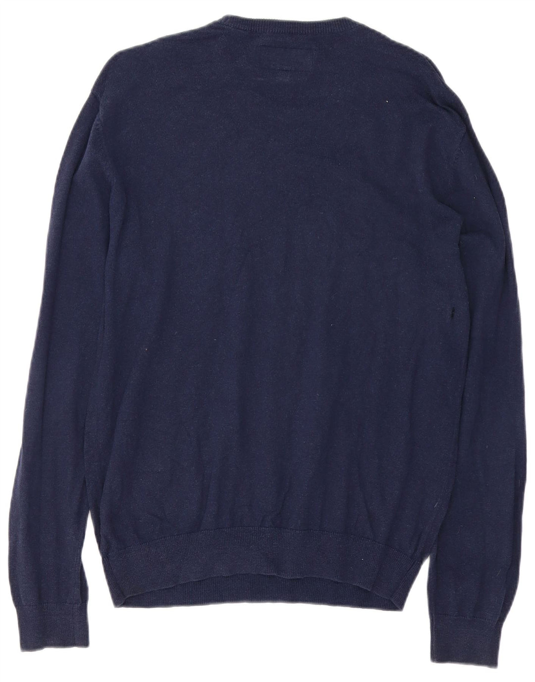 Jack Wills Jersey De Cuello Redondo Para Hombre Jersey De Algodón Azul Marino Medio