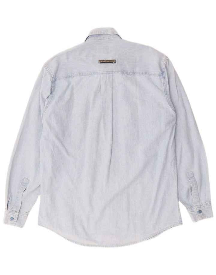 Camisa Vaquera Quarry Hombre Algodón Azul Medio
