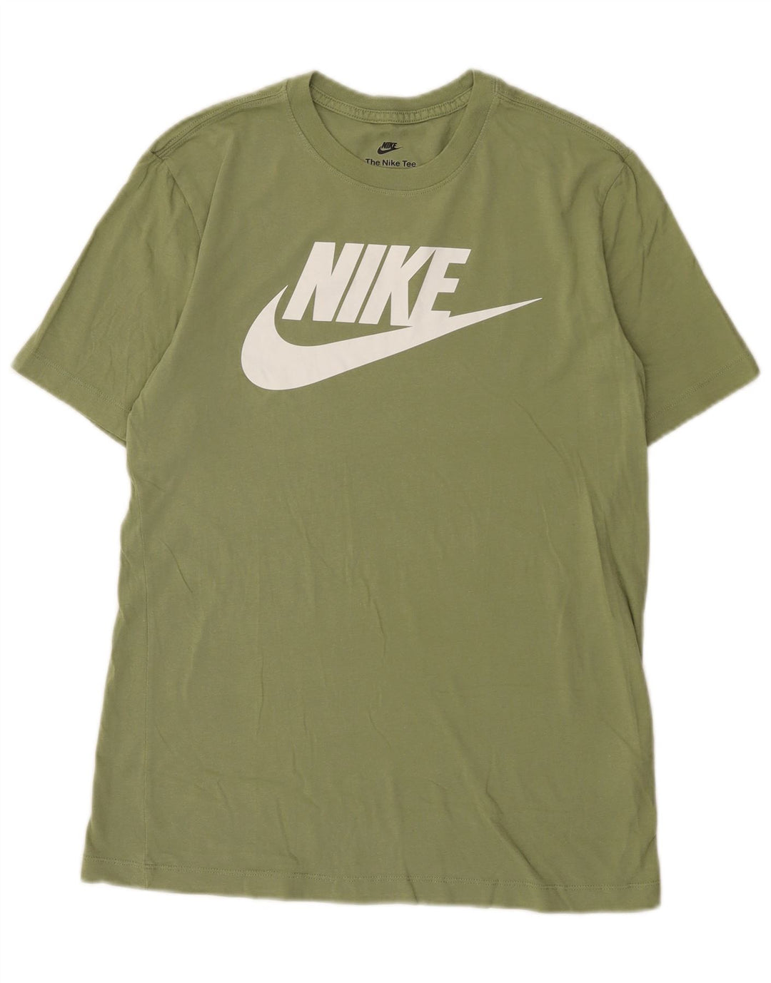 Nike Camiseta gráfica para hombre Top pequeño de algodón caqui