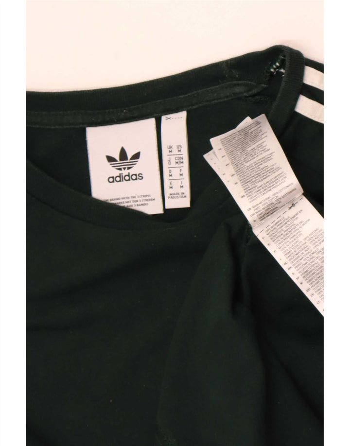 Adidas Hombre Graphic Top Manga Larga Verde Medio