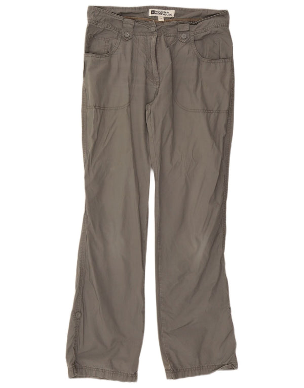 MOUNTAIN WAREHOUSE Pantalones casuales rectos para mujer UK 8 Small W27 L30 Gris