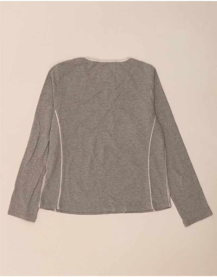 Champion Mujer Heritage Classics Graphic Top Manga Larga UK 44 Gris Medio