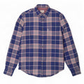 Camisa Ben Sherman para hombre grande de algodón a cuadros azul marino