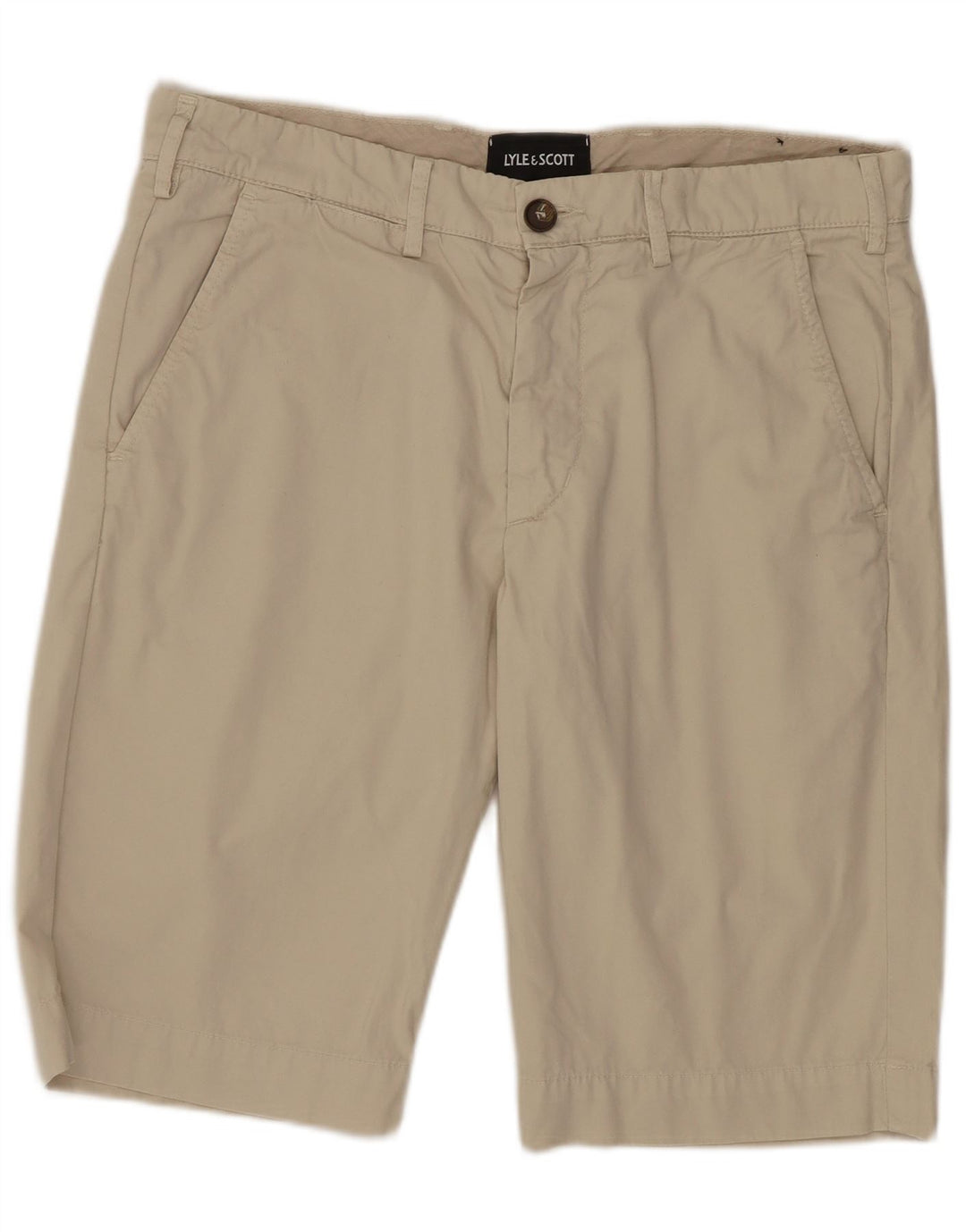 Pantalones cortos chinos Lyle & Scott para hombre W31 Beige medio