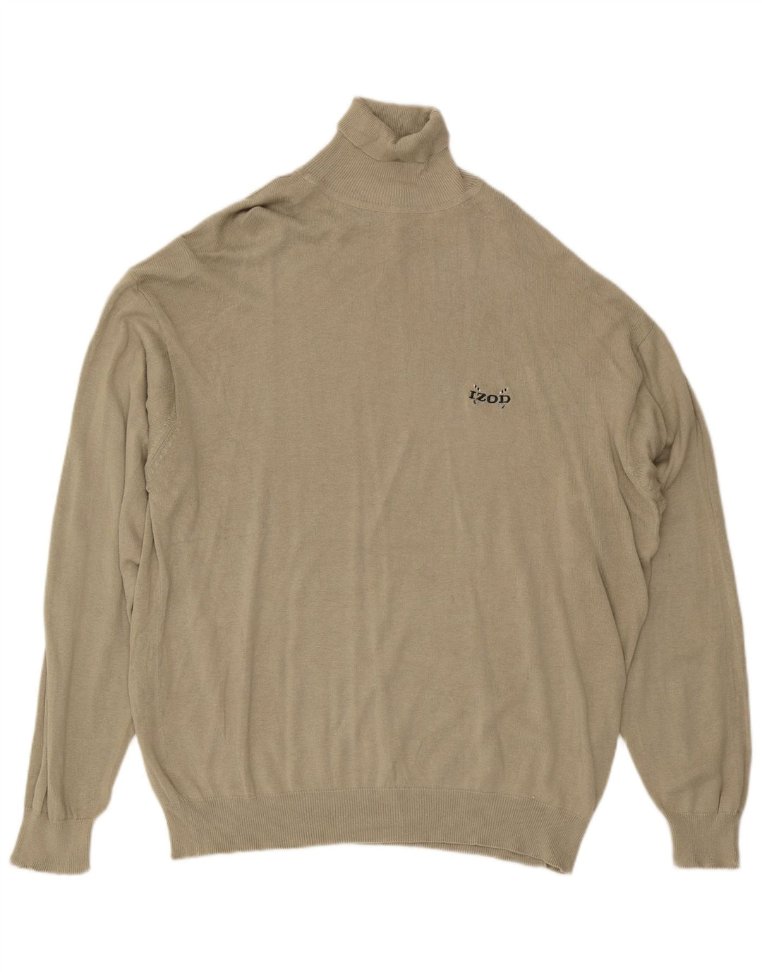 IZOD Jersey con cuello vuelto para hombre XL Algodón caqui