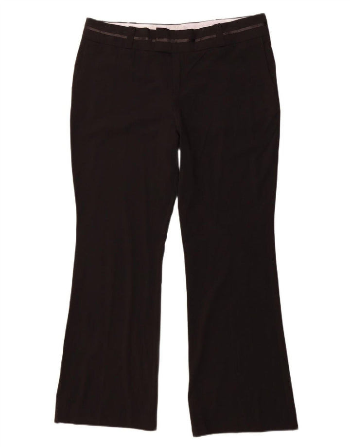 MOSSIMO Pantalones de traje con corte de bota de cintura alta para mujer US 16 2XL W38 L32 Negro