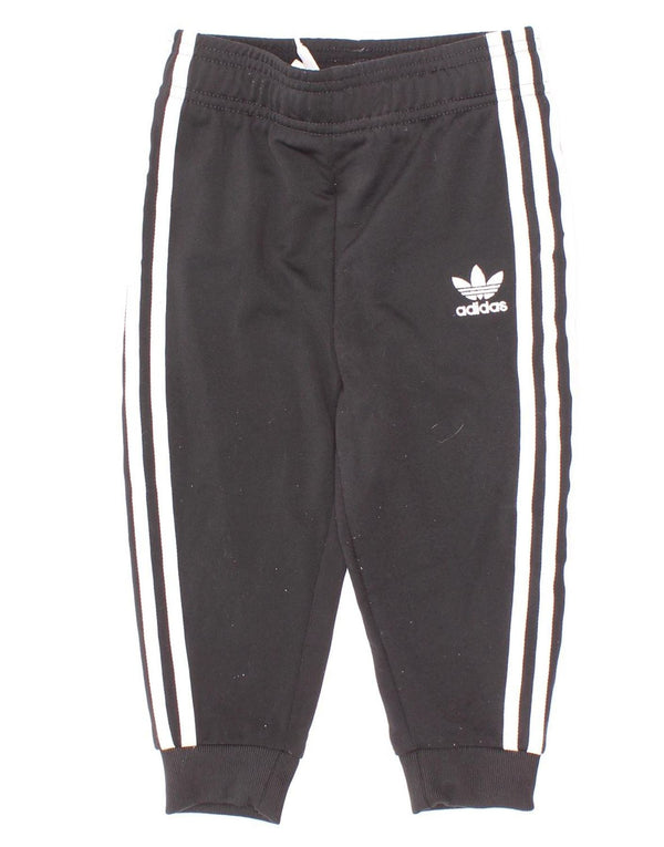 Adidas Joggers - Pantalón de chándal para bebé, niño, 12-18 meses, color negro
