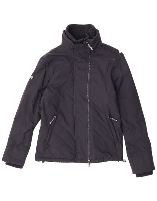 Superdry Chaqueta Cortavientos Acolchada para Hombre UK 38 Medium Azul Marino Nylon