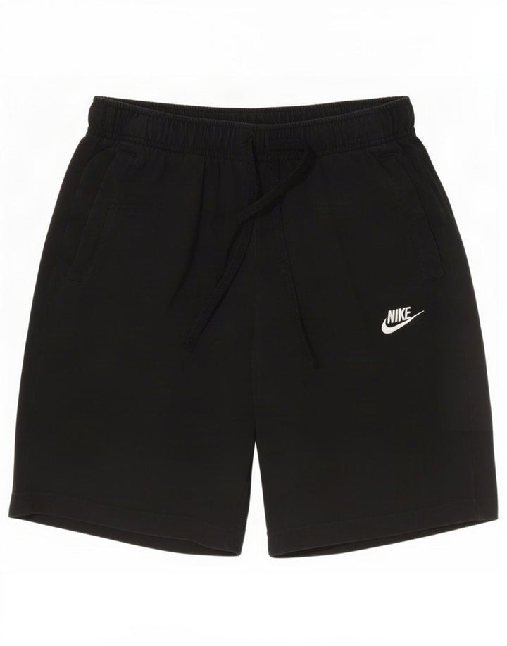 Nike - Pantalones cortos deportivos para hombre, talla pequeña, algodón negro