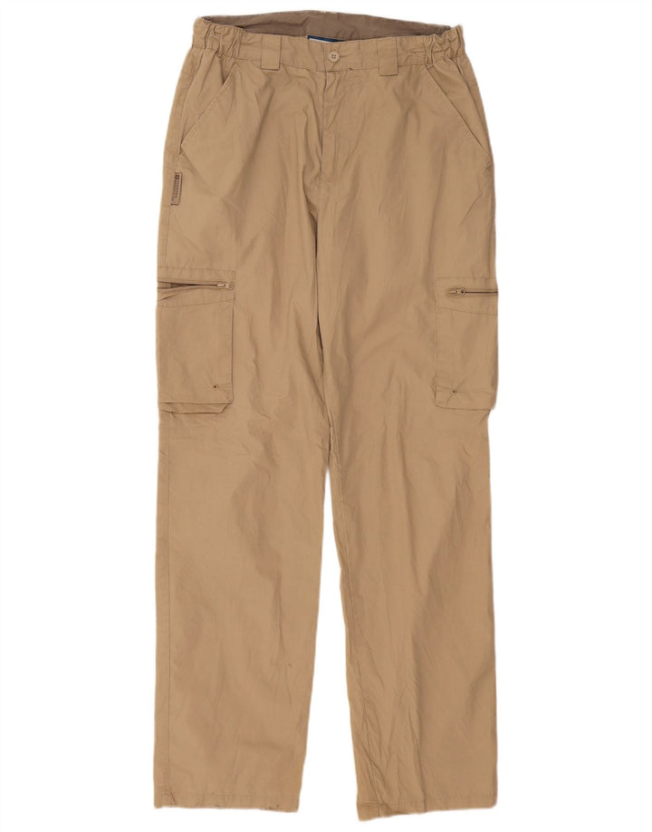 Pantalón cargo recto para hombre de Mountain Warehouse W32 L32 Poliéster beige