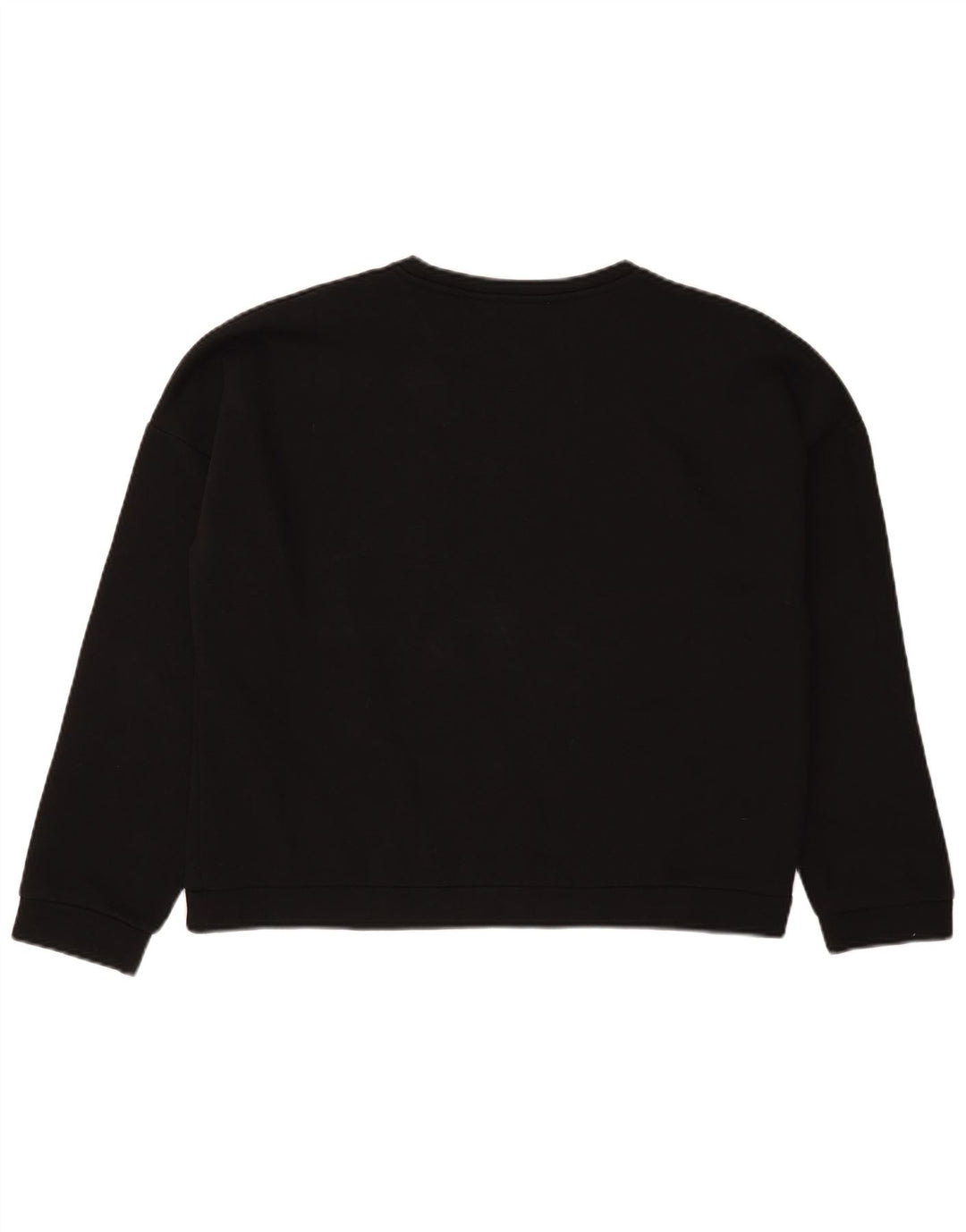Guess Sudadera con gráfico de corte extragrande para mujer, talla 40, color negro