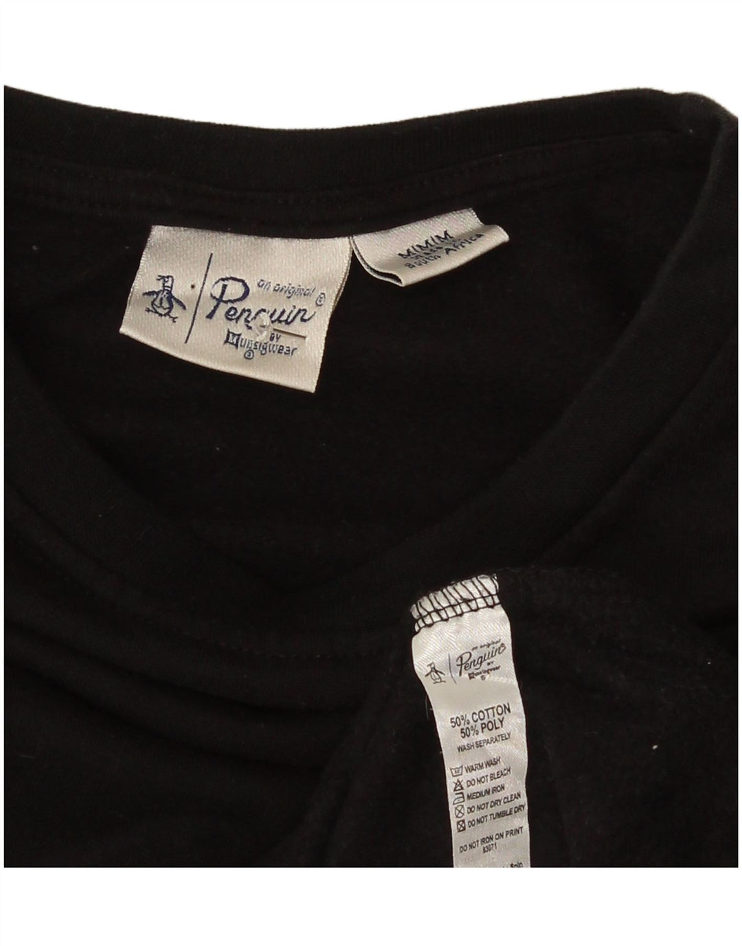 Penguin Hombre Sudadera Jumper Medium Negro Algodón