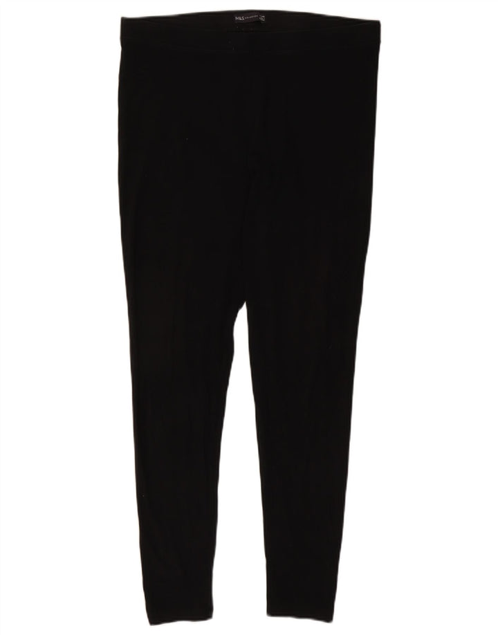 Marks & Spencer Leggings para mujer Reino Unido 46 Grande Algodón negro