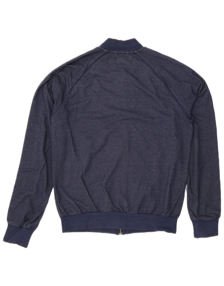 Adidas Hombre Chándal Top Chaqueta Mediana Azul Marino Algodón