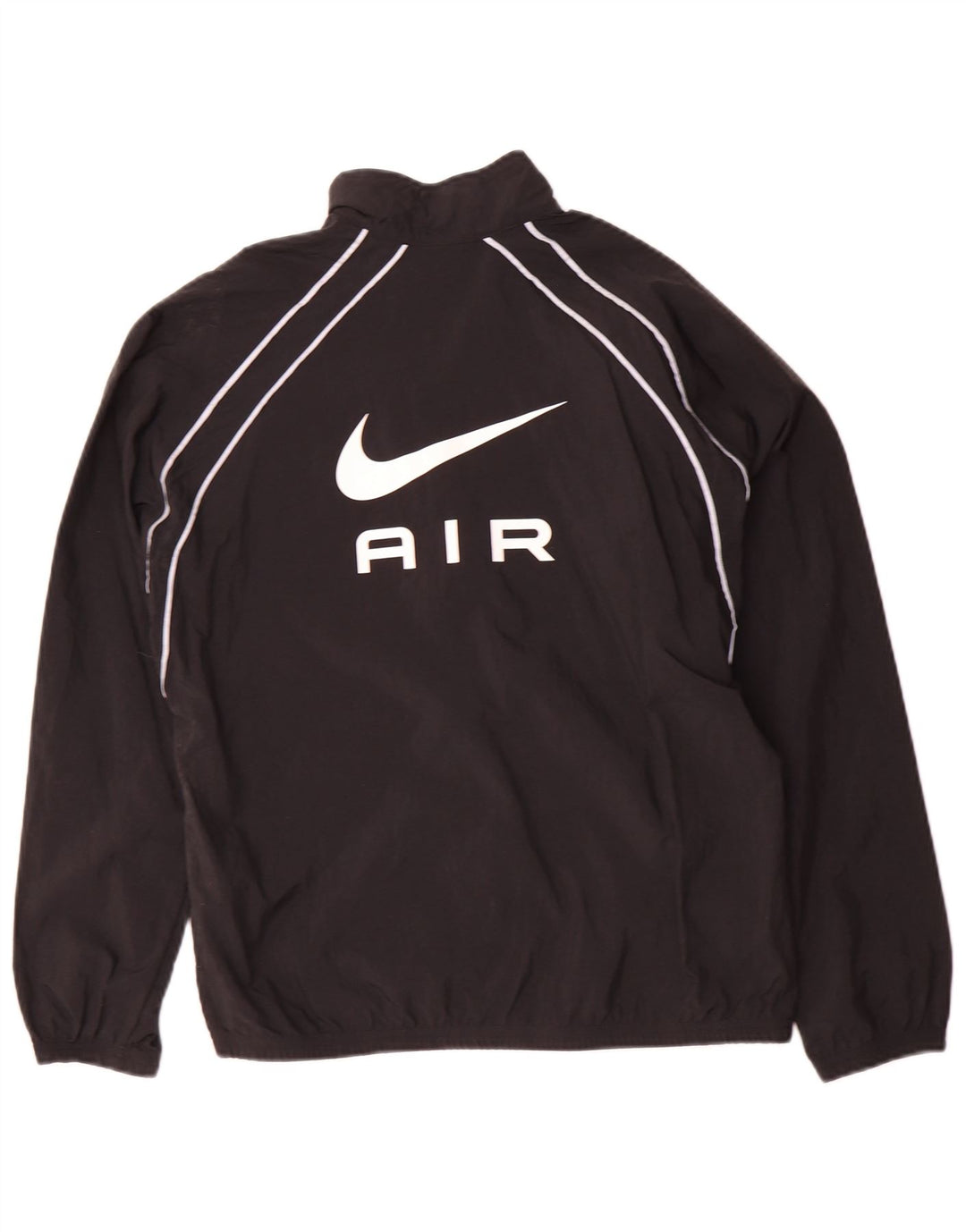 Nike - Chaqueta de chándal gráfica para niños, 13-14 años, XL, nailon negro