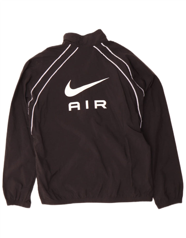 Nike - Chaqueta de chándal gráfica para niños, 13-14 años, XL, nailon negro