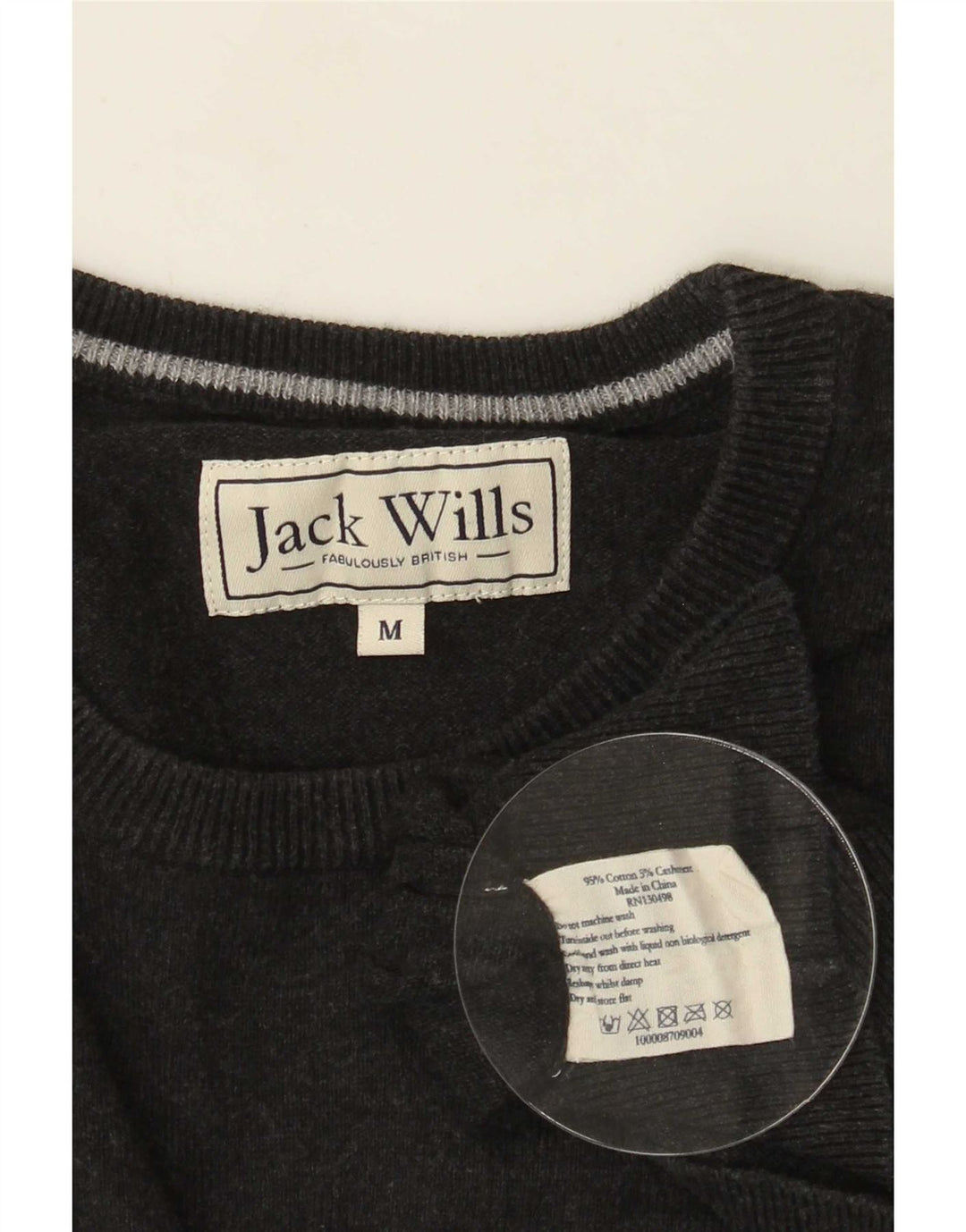 Jack Wills Jersey De Cuello Redondo Para Hombre De Algodón Gris Medio