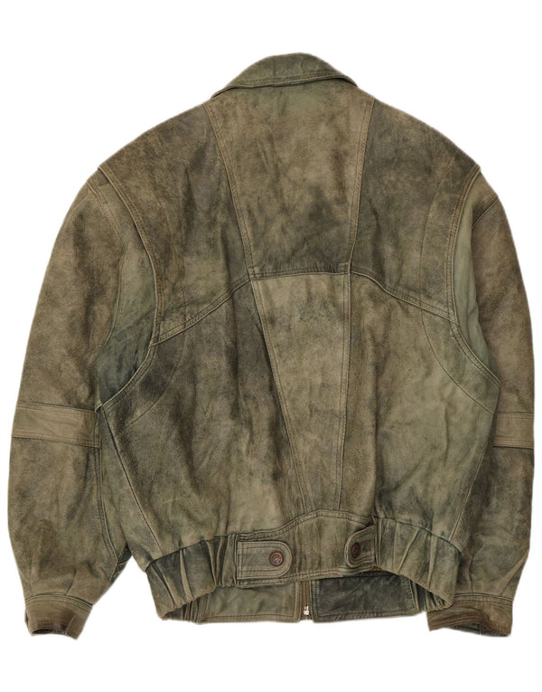 Chaqueta de cuero Douglas para hombre UK 38 Cuero caqui mediano