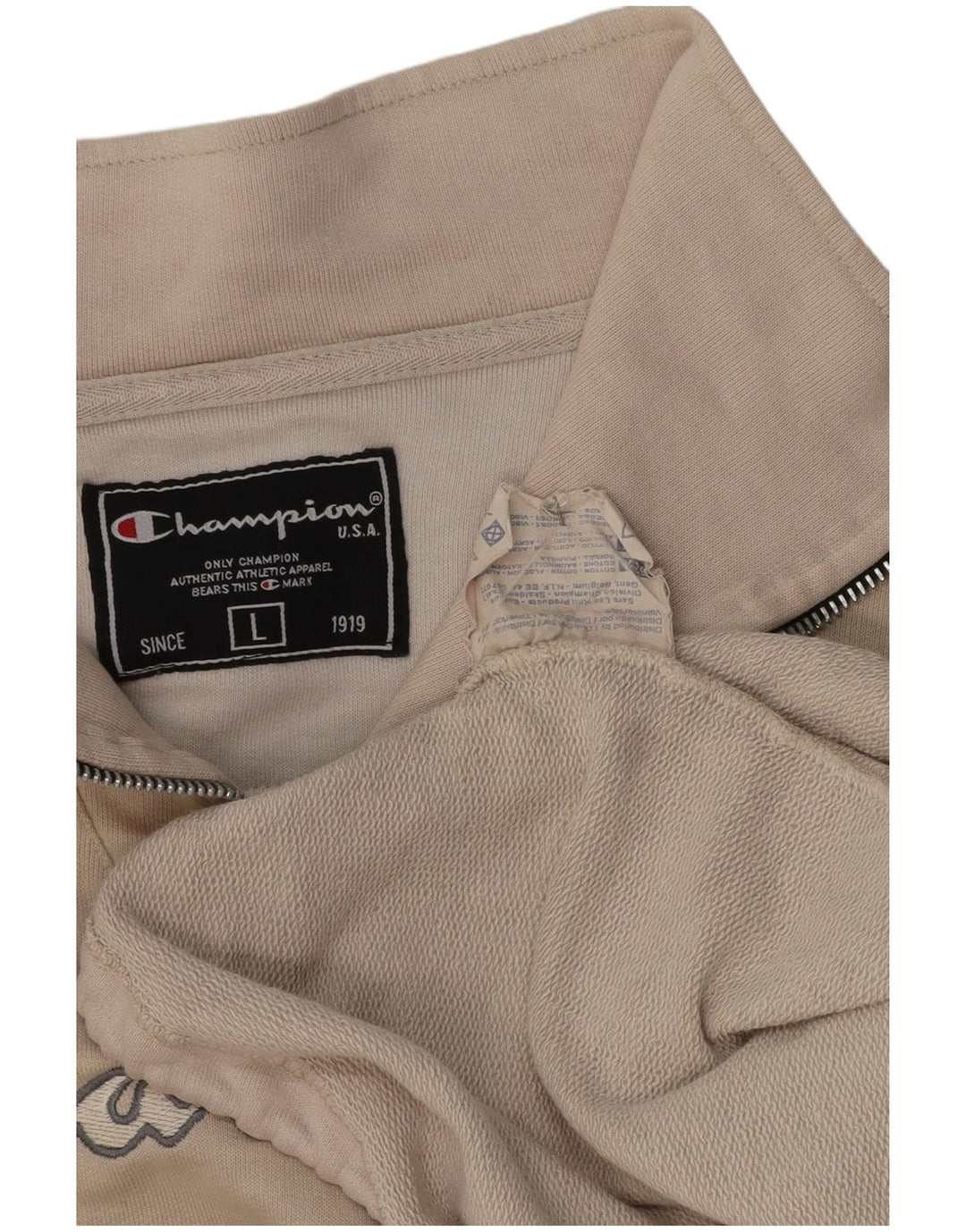 Champion Sudadera con gráfico extragrande para mujer UK 46 Large Beige