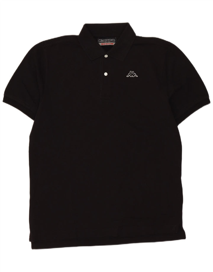 Kappa Polo Hombre Medium Negro Algodón