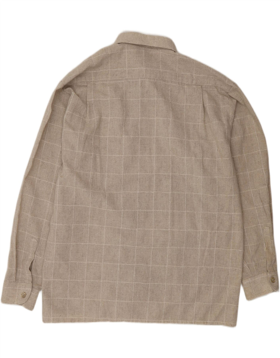 Camisa VINTAGE para hombre 2XL Beige Check
