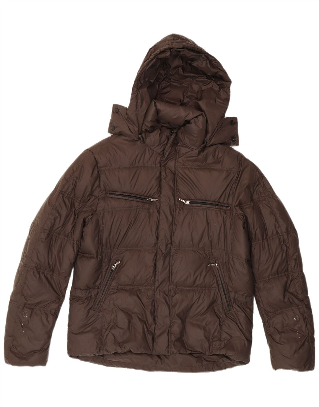 Brema Chaqueta acolchada con capucha para hombre IT 52 XL Nylon marrón