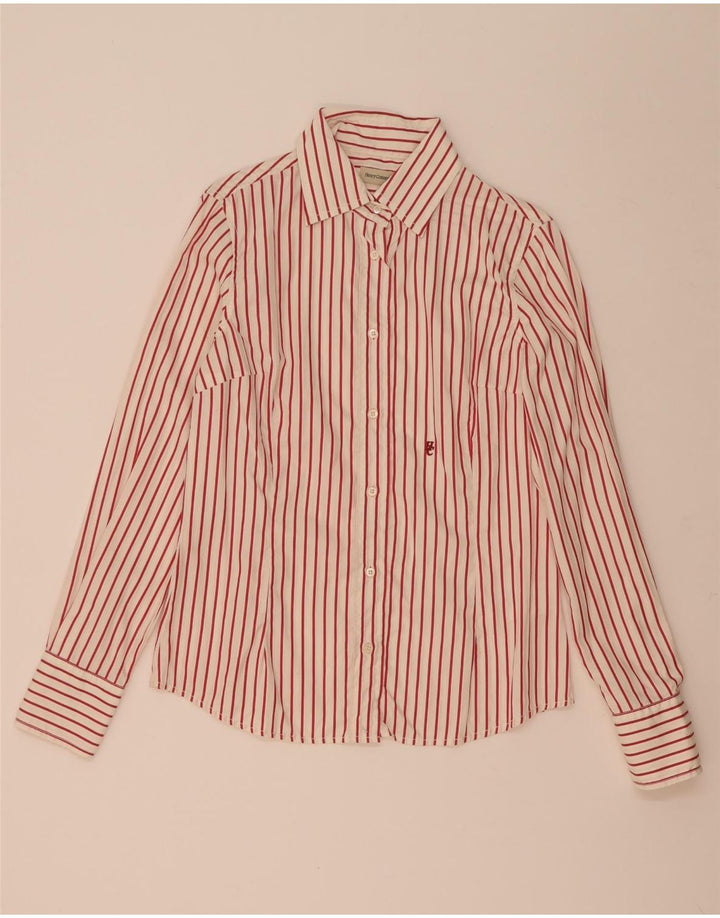 Camisa de mujer Henry Cottons IT 44 Algodón de rayas rojas medianas