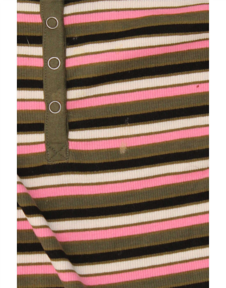 Marks & Spencer Top para Mujer Manga Larga UK 40 Small Multicolor Rayas