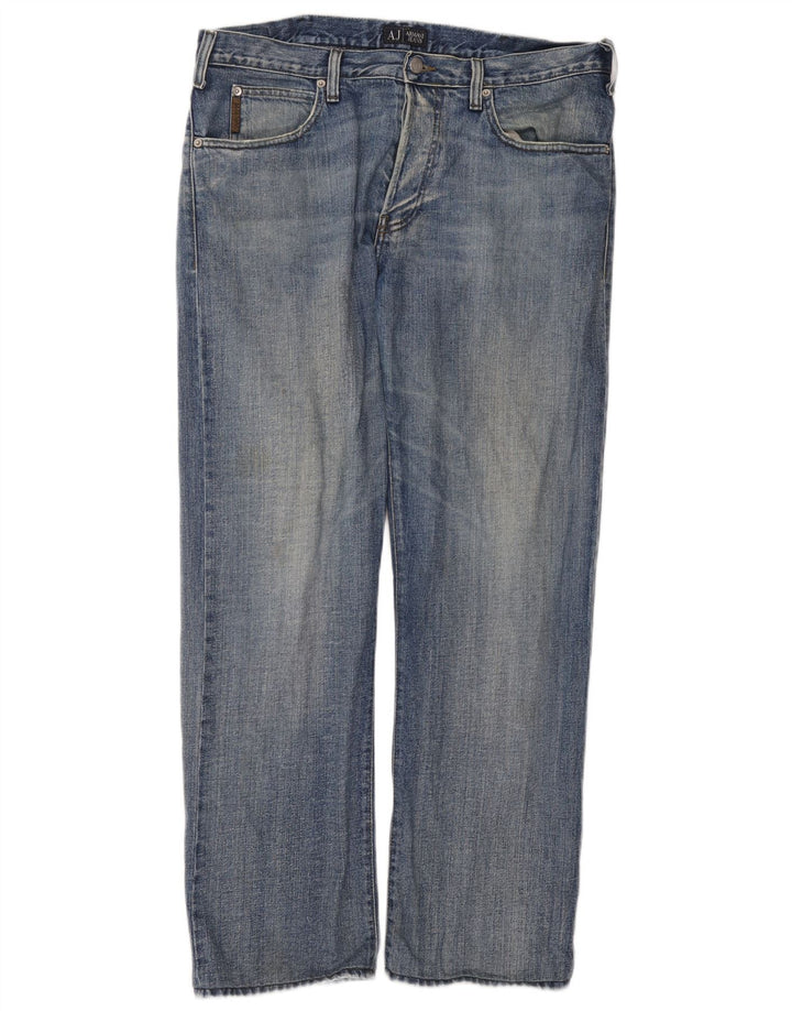 Vaqueros Armani Hombre Rectos W36 L34 Algodón Azul